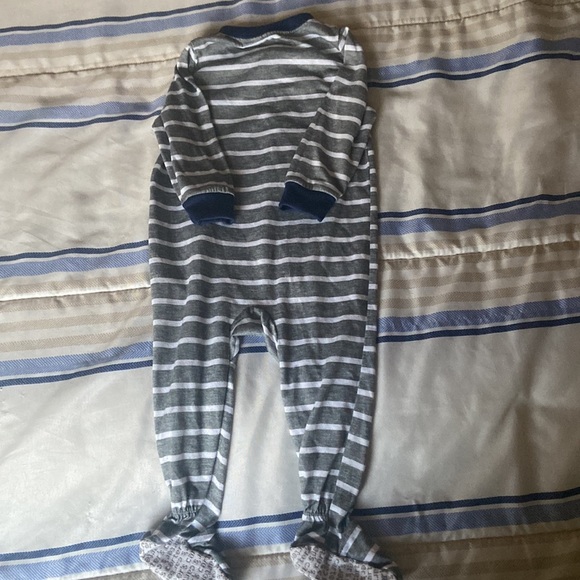 Carter’s stripes Firetruck Footsie - Picture 4 of 5